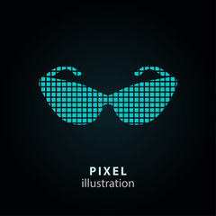 Sunglasses - pixel illustration.