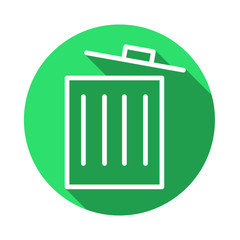 Long Shadow Mülleimer mit Deckel