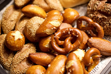 Assorted pastries in buffet