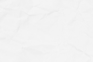 Crumpled white paper texture or paper background. Closeup light brown paper detail for design with copy space for text or image.