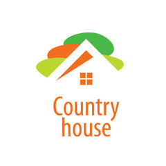 vector logo house