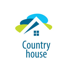 vector logo house