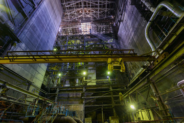 Industrial boiler in a thermal power plant