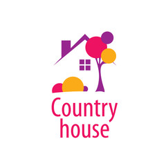 Obraz premium vector logo house