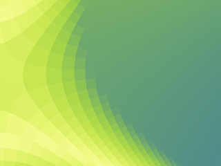 Green and yellow fractal background with hyperbola curve and pixelated effect. Text space. For modern business, office, industry, technology, computer based designs, pamphlets, leaflets, PC background