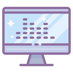 Display Chart Graph Computer Equalizer