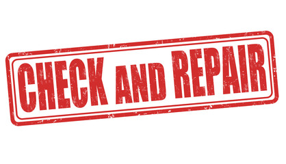 Check and repair sign or stamp