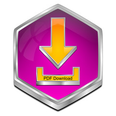 PDF Download button - 3D illustration