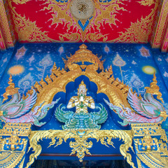 Thai temple in blue color