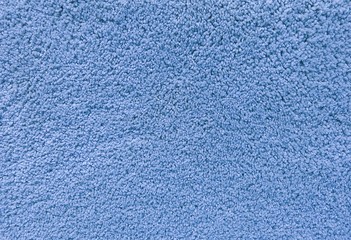 Detail of Blue Fluffy Fabric Texture Background