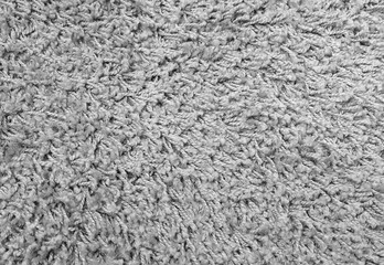 Detail of Gray Fluffy Fabric Texture Background