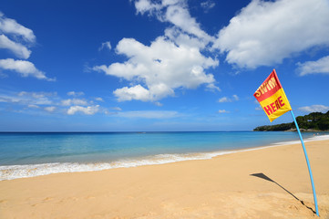 beautiful beach and tropical sea