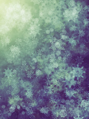 Blue Background with Snowflakes