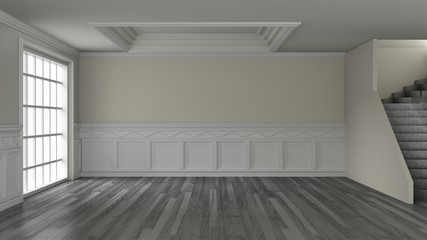 Fototapeta premium interior room 3d render