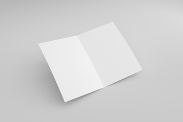 A5 / A4 Bifold White Blank Paper