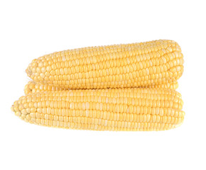 Sweet corn isolated on white background