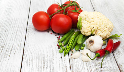 Fresh summer vegetables