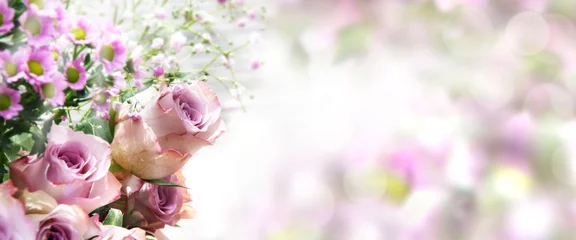 Poster de jardin Roses Rose in a spring bouquet
