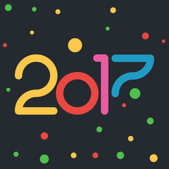 2017 with colored circle