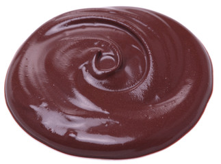 Melted chocolate or chocolate glaze.