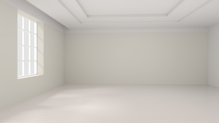 Naklejka na ściany i meble empty room 3D rendering