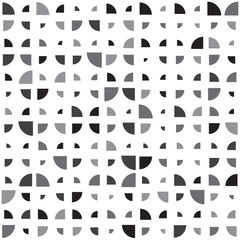 Seamless monochrome geometric pattern