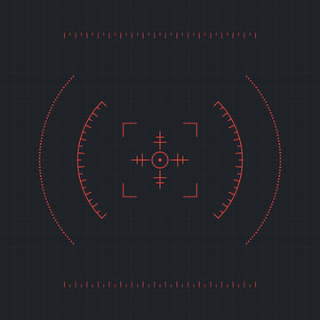 Red Futuristic Crosshair