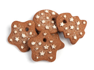 Christmas cookies isolated
