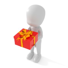 New Year gifts 3d rendering