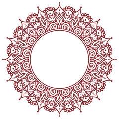 Mehndi, Indian Henna tattoo pattern or background