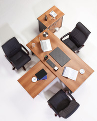 Office furniture top view 