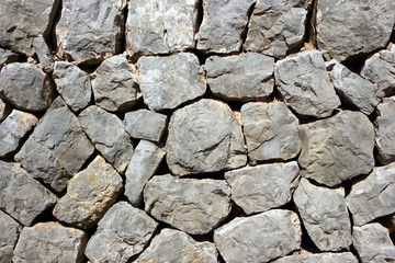 Drystone wall on the Ruta de Pedra en Seco hike (GR221), Mallorca, Spain