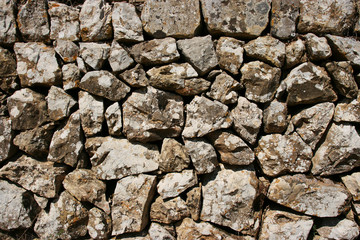 Drystone wall on the Ruta de Pedra en Seco hike (GR221), Mallorca, Spain