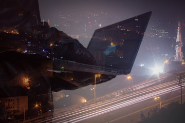 hacker with computer