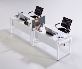 Office furniture on a white background 