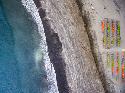 Aerial view of beach