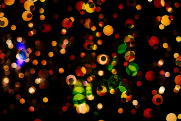 Artistic and abstract Bokeh lights.