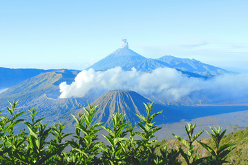 Mount Bromo, an active volcano and part of the Tengger Semeru National Park in East Java, Indonesia. © Eduard
