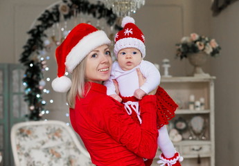  Face, Christmas hat, red suit, fun