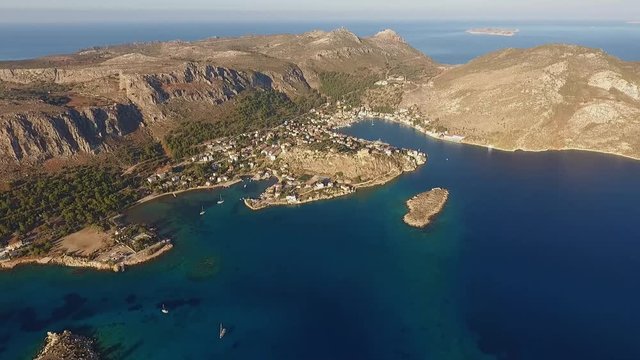 Grecia - Isola di Kastellorizo nel dodecaneso - ripresa aerea
