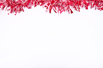 Christmas decoration on white background