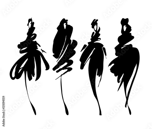 fashion illustration vector file quot fashion models sketch stylized silhouettes fashion illustration vector file quot fashion models sketch stylized silhouettes