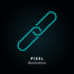 Link - pixel illustration.