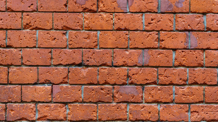 Texture closeup of a brick wall