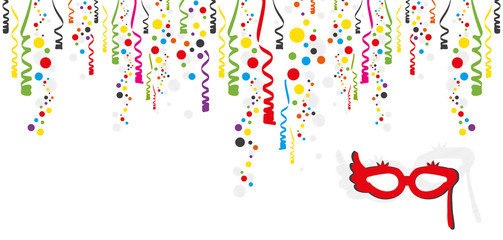 Karneval | Luftschlangen und Konfetti