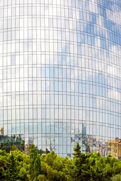 Reflection of Baku in the Flame towers