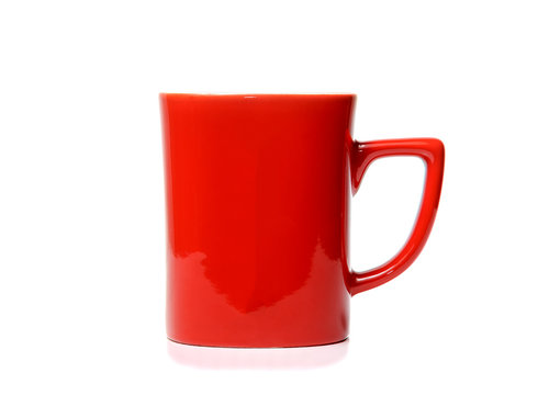 Red Cup on the white background isolated