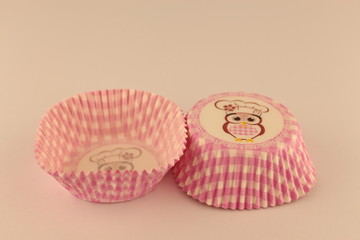 pink cupcake liners