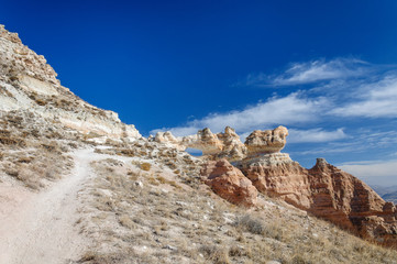 The large hole in rock of Cappadocia