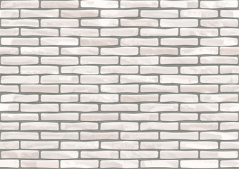 Seamless rustic brick wall - vector illustration